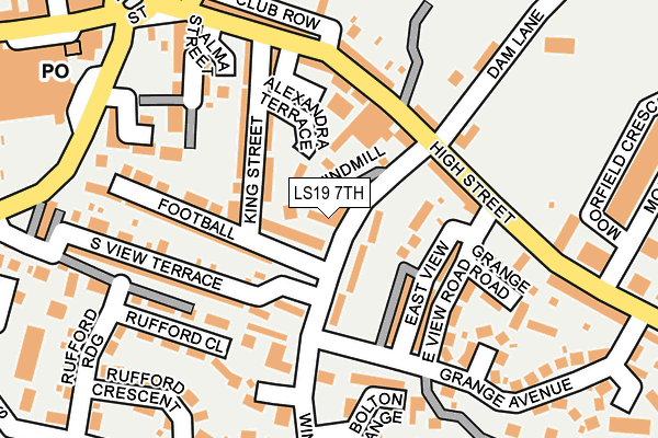 LS19 7TH map - OS OpenMap – Local (Ordnance Survey)