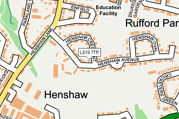 LS19 7TP map - OS OpenMap – Local (Ordnance Survey)