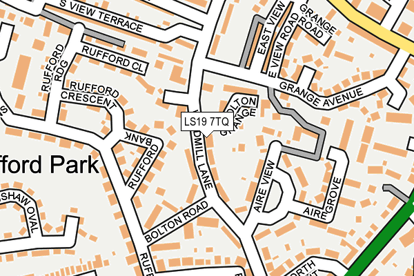 LS19 7TQ map - OS OpenMap – Local (Ordnance Survey)