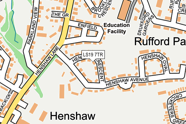 LS19 7TR map - OS OpenMap – Local (Ordnance Survey)