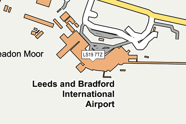 LS19 7TZ map - OS OpenMap – Local (Ordnance Survey)