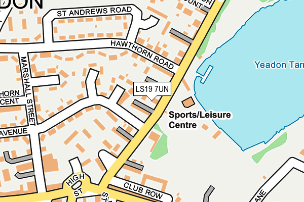 LS19 7UN map - OS OpenMap – Local (Ordnance Survey)