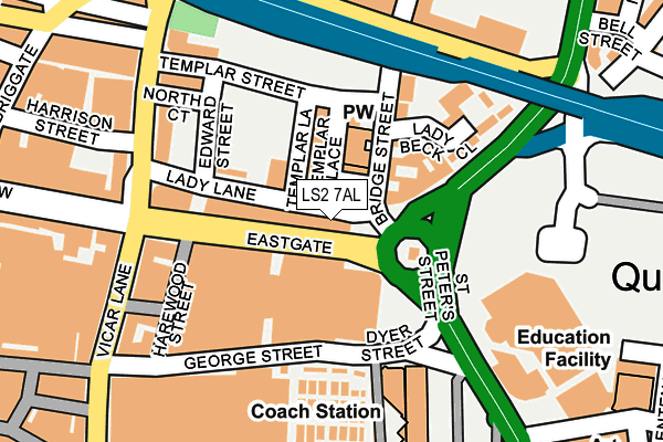 LS2 7AL map - OS OpenMap – Local (Ordnance Survey)