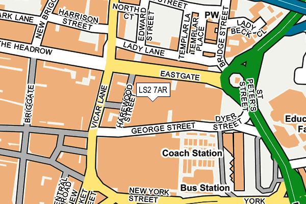 LS2 7AR map - OS OpenMap – Local (Ordnance Survey)