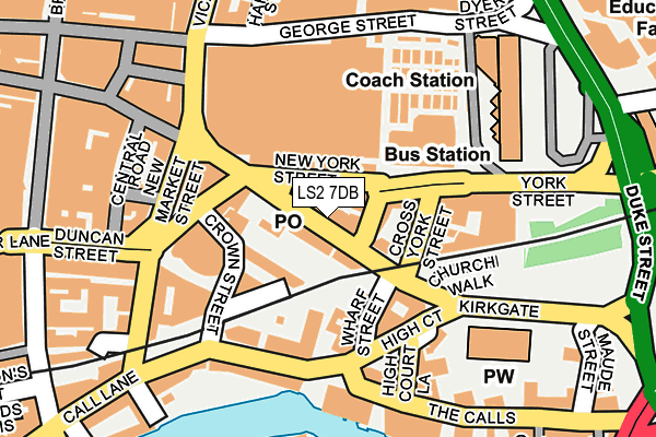 LS2 7DB map - OS OpenMap – Local (Ordnance Survey)