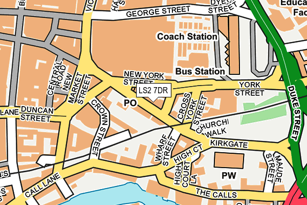 LS2 7DR map - OS OpenMap – Local (Ordnance Survey)