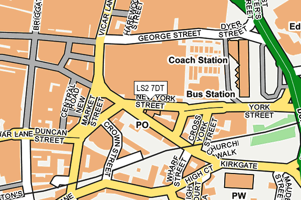 LS2 7DT map - OS OpenMap – Local (Ordnance Survey)