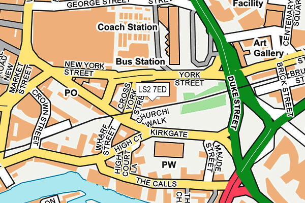 LS2 7ED map - OS OpenMap – Local (Ordnance Survey)