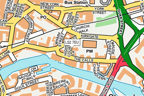 LS2 7EU map - OS OpenMap – Local (Ordnance Survey)