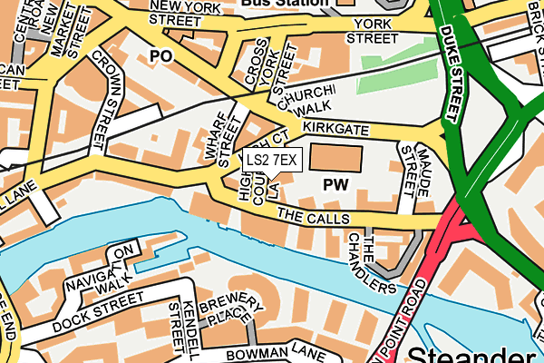 LS2 7EX map - OS OpenMap – Local (Ordnance Survey)