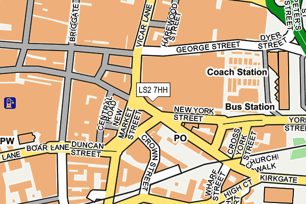 LS2 7HH map - OS OpenMap – Local (Ordnance Survey)