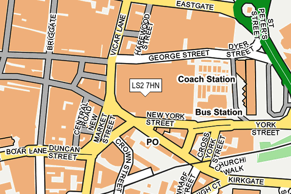 LS2 7HN map - OS OpenMap – Local (Ordnance Survey)