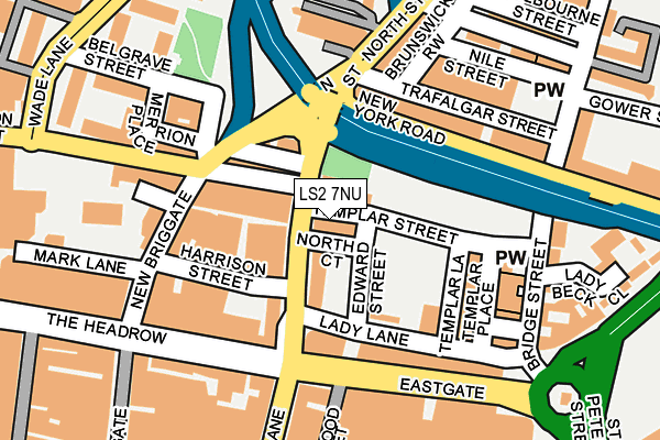 LS2 7NU map - OS OpenMap – Local (Ordnance Survey)