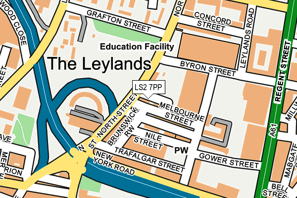 LS2 7PP map - OS OpenMap – Local (Ordnance Survey)