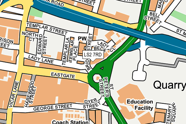 LS2 7RD map - OS OpenMap – Local (Ordnance Survey)