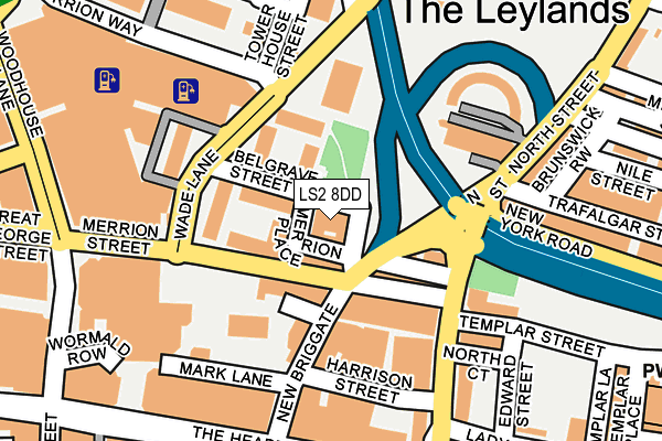 LS2 8DD map - OS OpenMap – Local (Ordnance Survey)