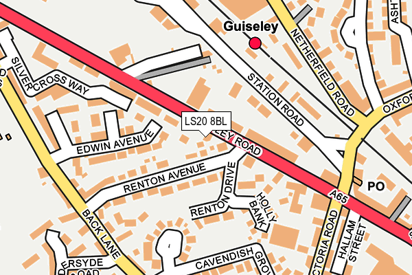 LS20 8BL map - OS OpenMap – Local (Ordnance Survey)
