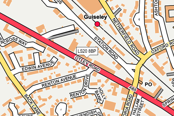 LS20 8BP map - OS OpenMap – Local (Ordnance Survey)