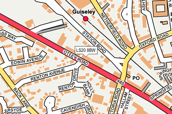 LS20 8BW map - OS OpenMap – Local (Ordnance Survey)