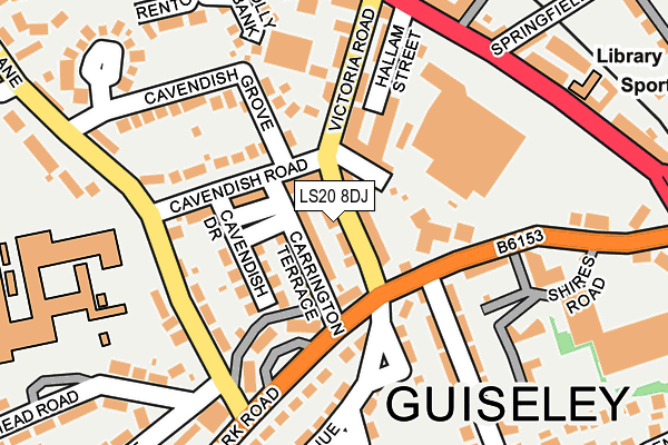 LS20 8DJ map - OS OpenMap – Local (Ordnance Survey)