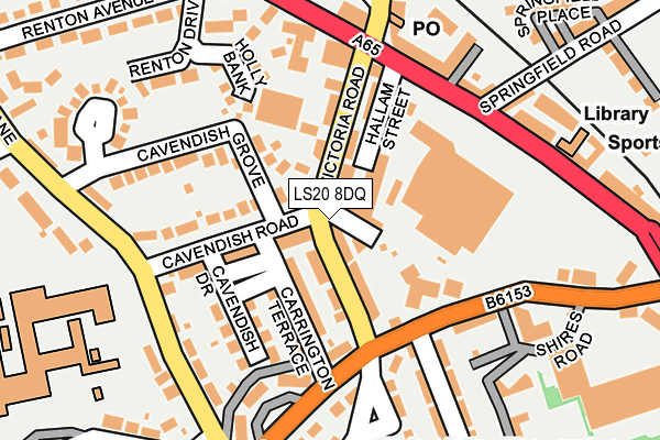 LS20 8DQ map - OS OpenMap – Local (Ordnance Survey)