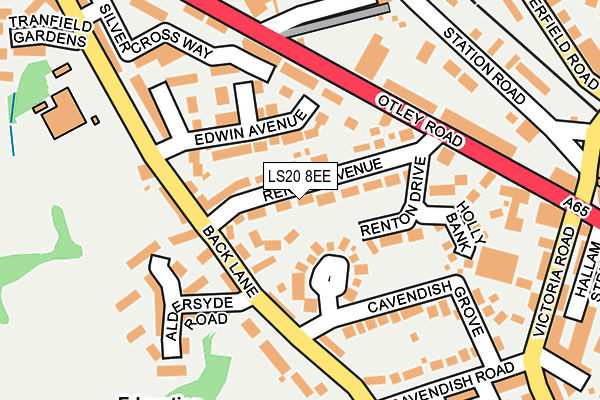 LS20 8EE map - OS OpenMap – Local (Ordnance Survey)