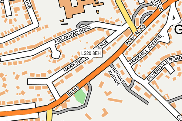 LS20 8EH map - OS OpenMap – Local (Ordnance Survey)