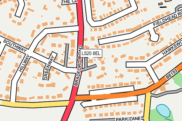 LS20 8EL map - OS OpenMap – Local (Ordnance Survey)