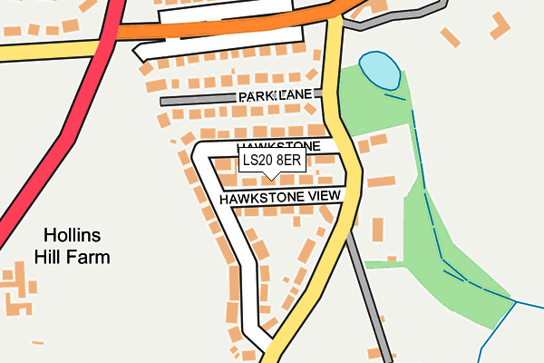 LS20 8ER map - OS OpenMap – Local (Ordnance Survey)