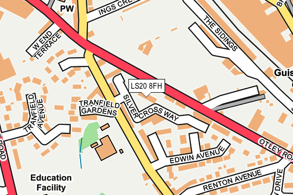 LS20 8FH map - OS OpenMap – Local (Ordnance Survey)