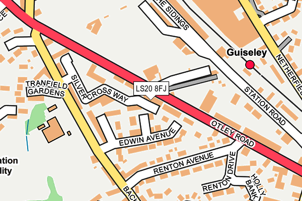 LS20 8FJ map - OS OpenMap – Local (Ordnance Survey)