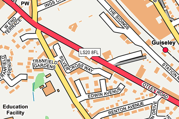 LS20 8FL map - OS OpenMap – Local (Ordnance Survey)