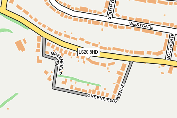 LS20 8HD map - OS OpenMap – Local (Ordnance Survey)
