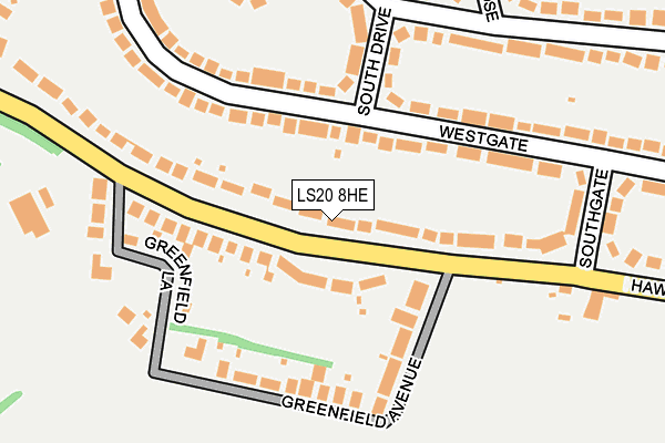 LS20 8HE map - OS OpenMap – Local (Ordnance Survey)