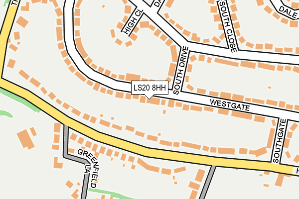 LS20 8HH map - OS OpenMap – Local (Ordnance Survey)