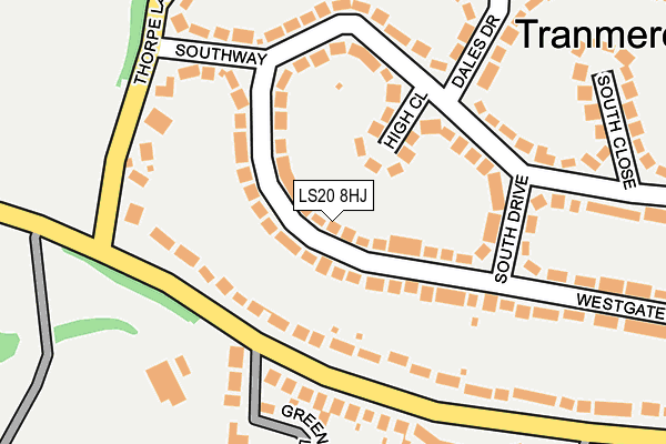LS20 8HJ map - OS OpenMap – Local (Ordnance Survey)