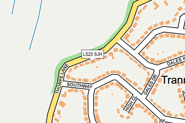 LS20 8JH map - OS OpenMap – Local (Ordnance Survey)