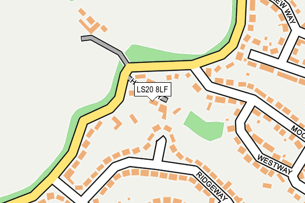 LS20 8LF map - OS OpenMap – Local (Ordnance Survey)