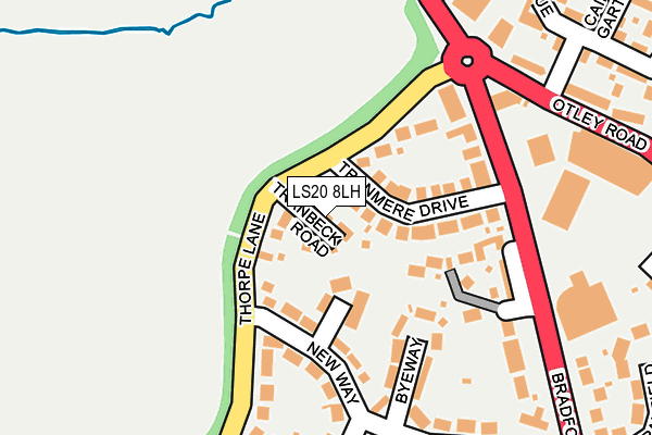 LS20 8LH map - OS OpenMap – Local (Ordnance Survey)