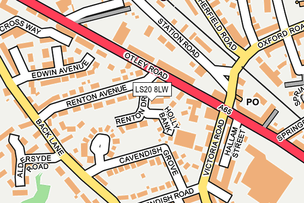 LS20 8LW map - OS OpenMap – Local (Ordnance Survey)