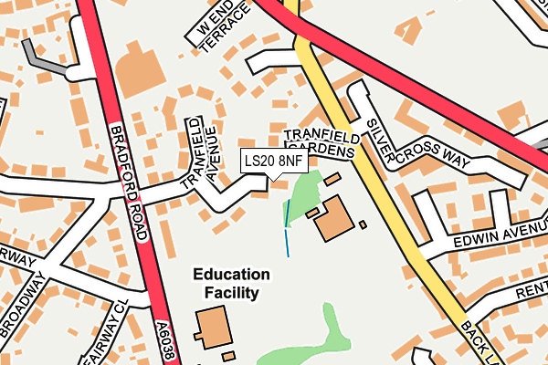 LS20 8NF map - OS OpenMap – Local (Ordnance Survey)