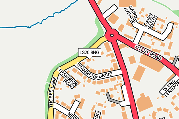 LS20 8NG map - OS OpenMap – Local (Ordnance Survey)