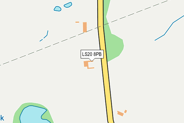LS20 8PB map - OS OpenMap – Local (Ordnance Survey)