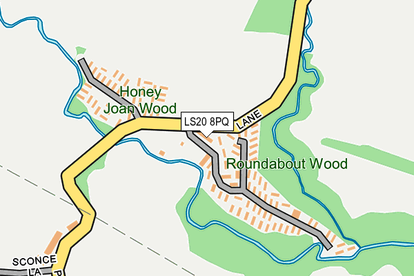 LS20 8PQ map - OS OpenMap – Local (Ordnance Survey)