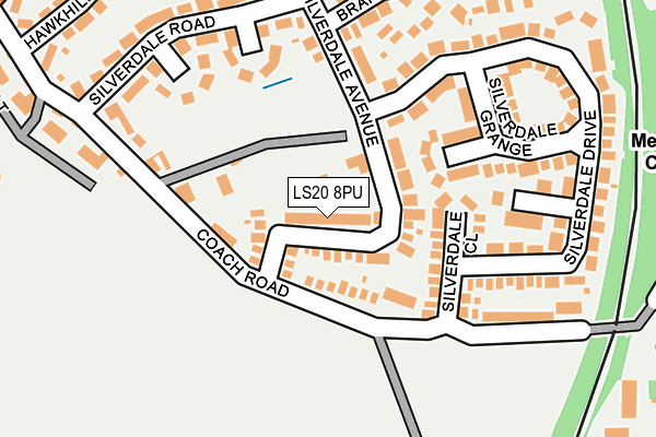 LS20 8PU map - OS OpenMap – Local (Ordnance Survey)