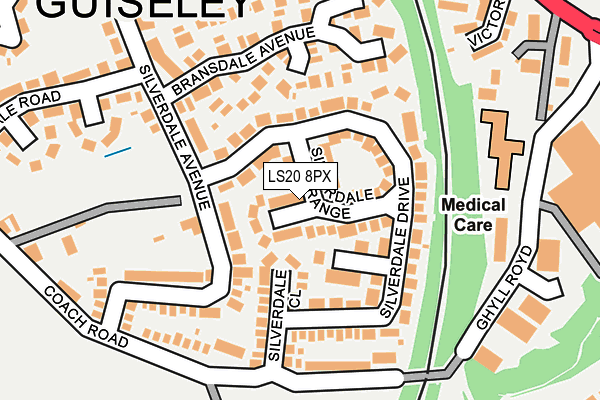 LS20 8PX map - OS OpenMap – Local (Ordnance Survey)