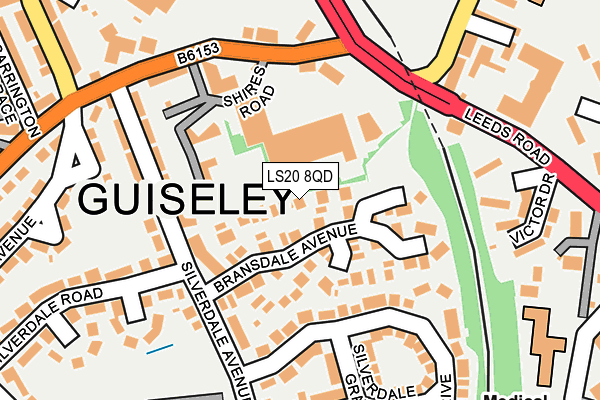 LS20 8QD map - OS OpenMap – Local (Ordnance Survey)