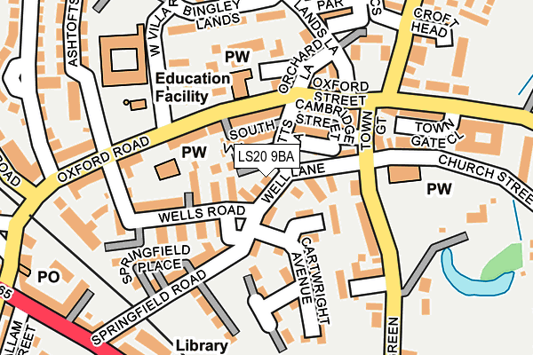 LS20 9BA map - OS OpenMap – Local (Ordnance Survey)