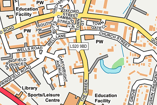 LS20 9BD map - OS OpenMap – Local (Ordnance Survey)