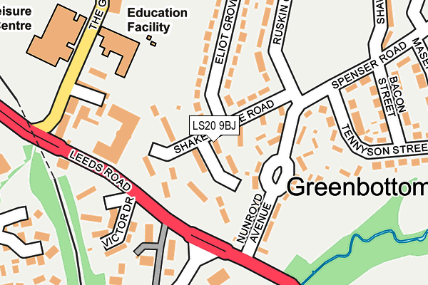 LS20 9BJ map - OS OpenMap – Local (Ordnance Survey)